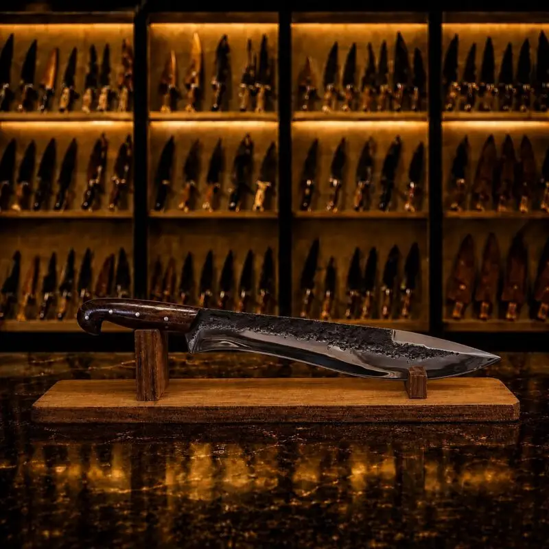 Facão D'Avila Sorocabano 12" em Aço Carbono, cabo em madeira, Brut Forge